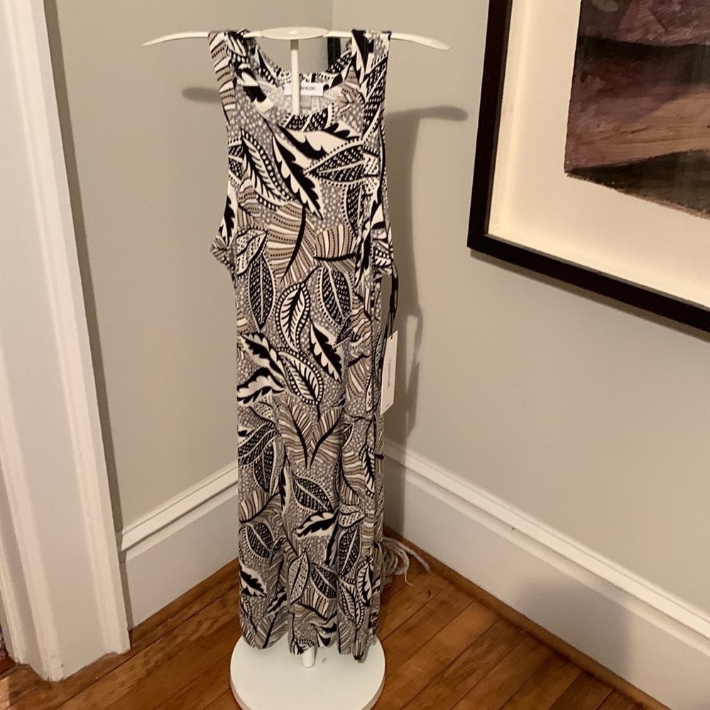 Calvin Klein‎ leaf pattern sleeveless dress. NWT. Retail 80